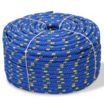 High-Quality Blue Polypropylene Marine Rope Durable Weatherproof Floating Cord