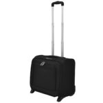 Travel Pilot Trolley Carry-On Luggage Black Water Repellent Telescopic Handle