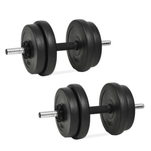 Adjustable Dumbbell Set Home Gym Workout Weight Plates Non-Slip Grip Fitness