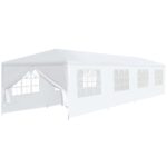 Outdoor Garden Party Tent Canopy UV Water Resistant White Event Marquee Gazebo