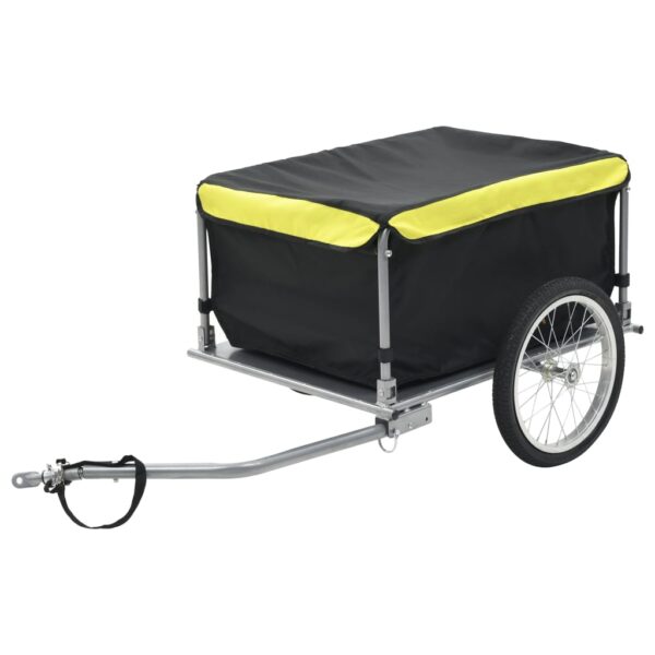 Durable Bike Cargo Trailer with Weather-Resistant Cover - Foldable & Visible