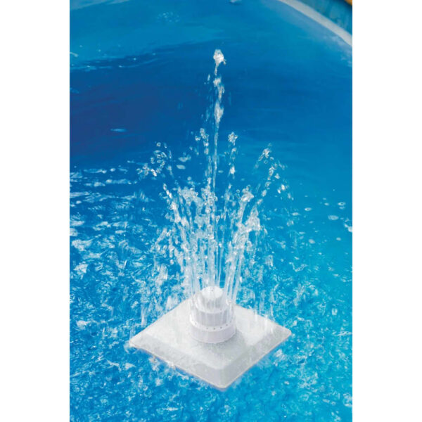 Adjustable White Grecian Pool Fountain Polypropylene Chlorine Resistant Outdoor