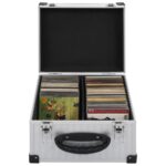 Aluminium ABS Silver CD Storage Case Lockable Organizer Dust-Free Durable Box