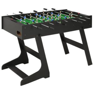 Folding Soccer Foosball Table Home Game Room Arcade Family Fun Non-Slip Handles