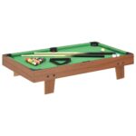 Mini Pool Table Portable Billiard Game Set Indoor Family Fun MDF Playfield