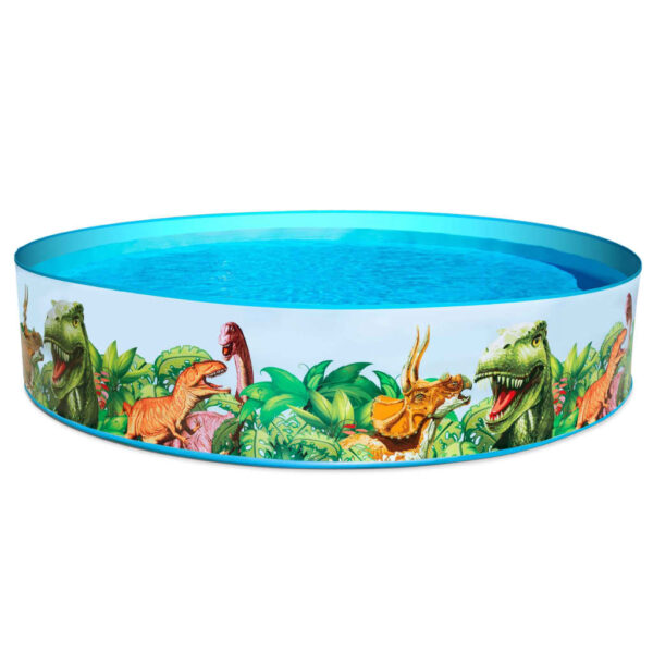 Kids Dinosaur Pattern Outdoor Swimming Pool Heavy Duty PVC Vinyl Garden Play Fun