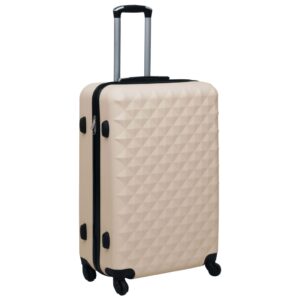 Luxury Gold Hardcase Trolley Suitcase Durable ABS with Security Lock Travel