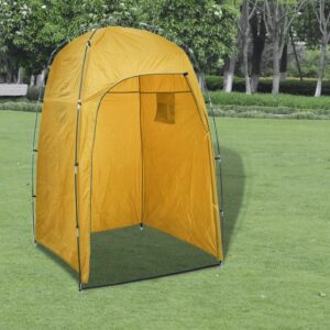 Outdoor Portable Shower Privacy Tent Camping Beach Toilet Pop Up UV Proof Yellow