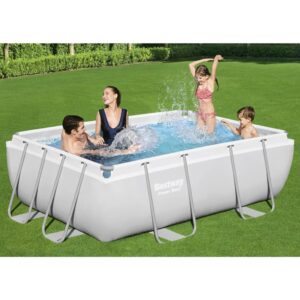 Power Steel Swimming Pool Set Rectangular 282x196x84 cm