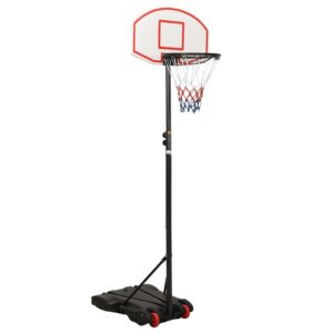 Adjustable Portable Basketball Hoop Stand Outdoor Indoor Game Set with Wheels