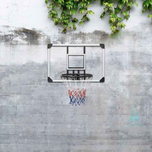 Outdoor Indoor Wall-Mounted Basketball Hoop with Durable Polycarbonate Backboard