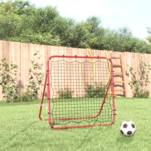 Adjustable Football Kickback Rebounder Training Soccer Goal Net Skills Practice