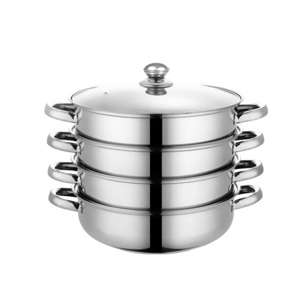 HomeDiscount-Stainless Steel Steamer Meat Vegetable