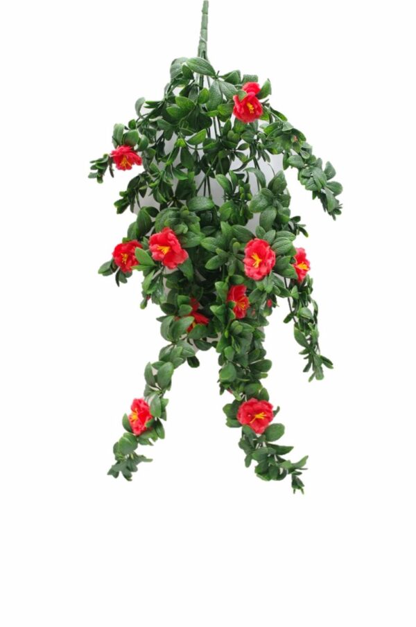 HomeDiscount-Hanging Red Rose Stem UV 85cm