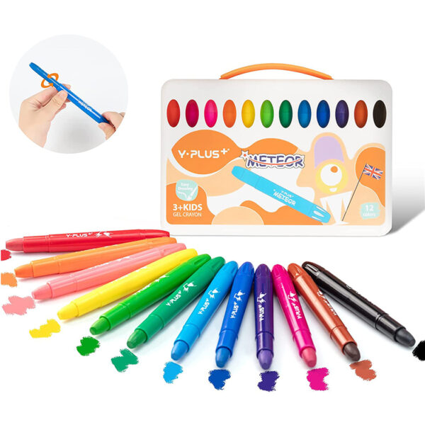 HomeDiscount-METEOR Silky Gel Crayon Set 12 colours