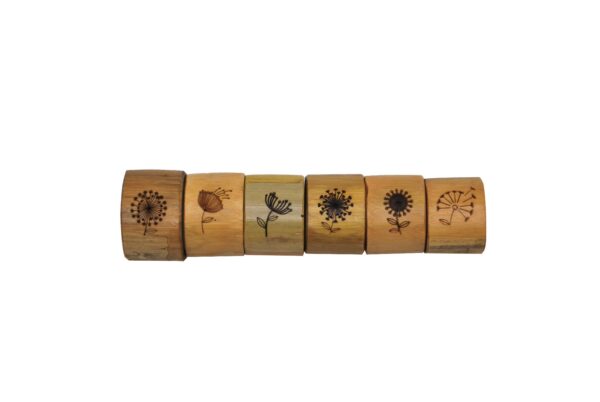 HomeDiscount-Set of 6 Bamboo Napkin Ring Living and Dinning