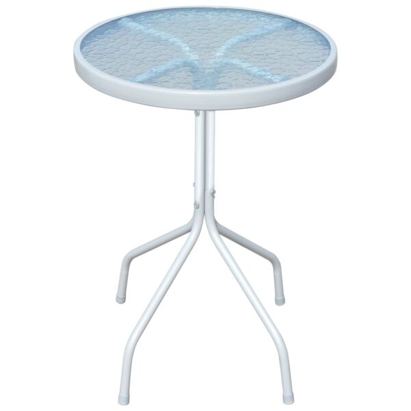 HomeDiscount-Bistro Table Grey 50x71 cm Steel