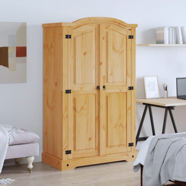 HomeDiscount-Wardrobe Mexican Pine Corona Range 2 Doors