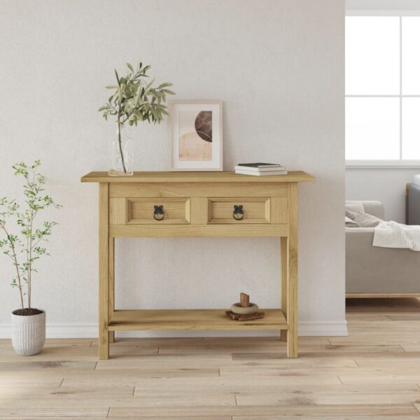 HomeDiscount-Console Table Mexican Pine Corona Range 93x34.5x73 cm