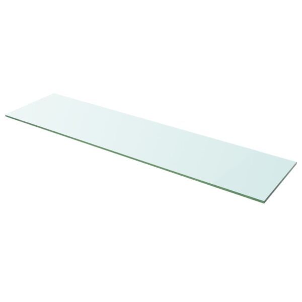 HomeDiscount-Shelf Panel Glass Clear 100x25 cm