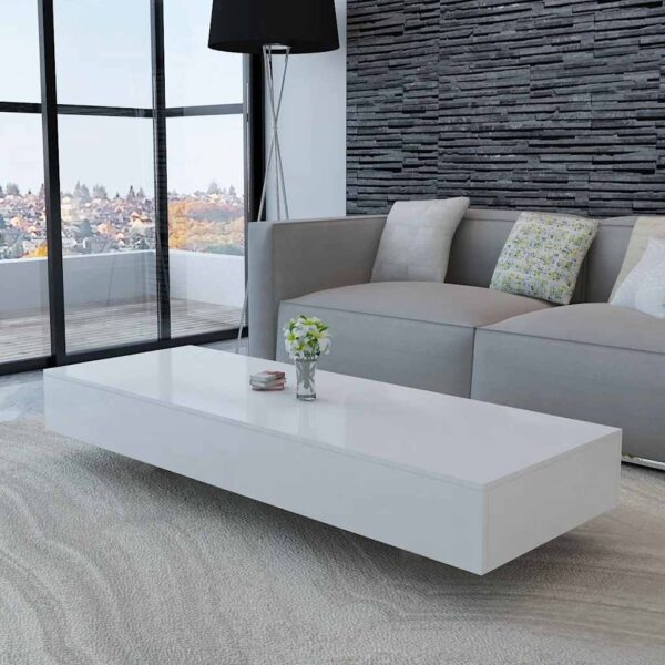 HomeDiscount-Coffee Table High Gloss White