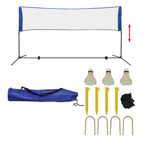 HomeDiscount-Badminton Net Set with Shuttlecocks 300x155 cm