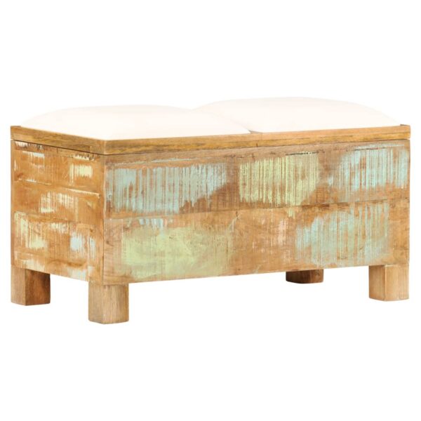 HomeDiscount-Storage Bench Solid Reclaimed Wood 80x40x40 cm