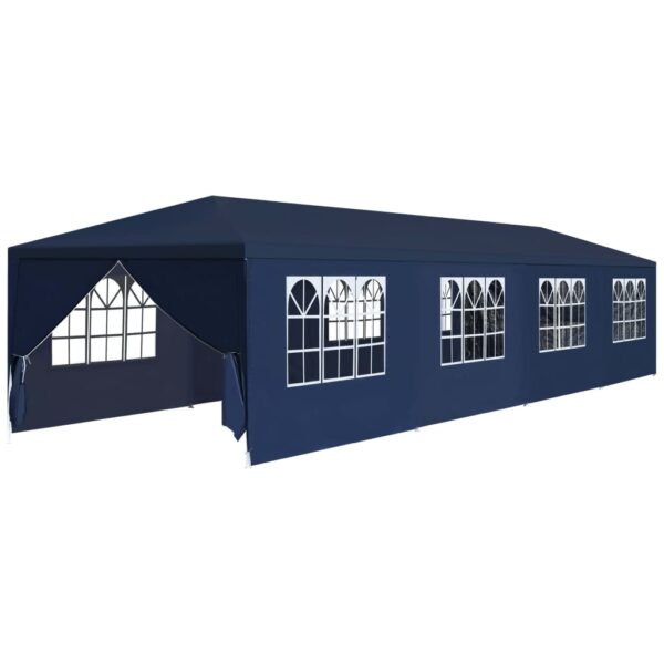 HomeDiscount-Garden Marquee 3x12 m Blue