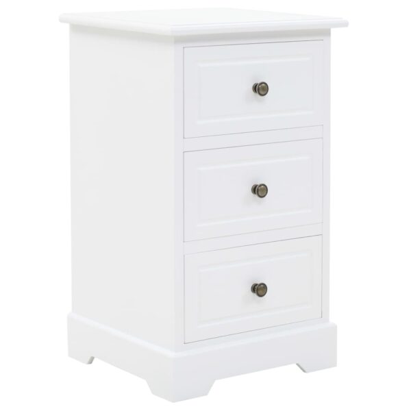 HomeDiscount-Bedside Cabinet MDF and Pinewood 35x32x59 cm