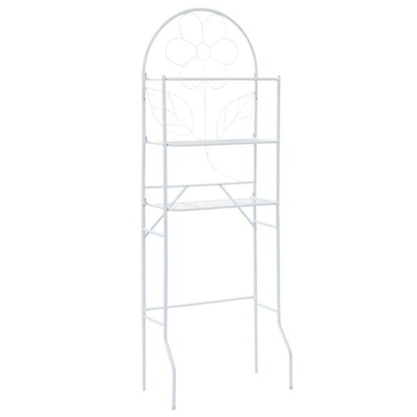 HomeDiscount-Toilet Rack White 60x33x174 cm