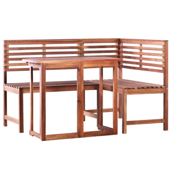 HomeDiscount-2 Piece Bistro Set Solid Acacia Wood