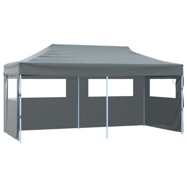 HomeDiscount-Folding Pop-up Partytent with Sidewalls 3x6 m Anthracite