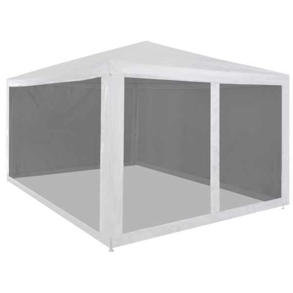 HomeDiscount-Party Tent with 4 Mesh Sidewalls 4x3 m