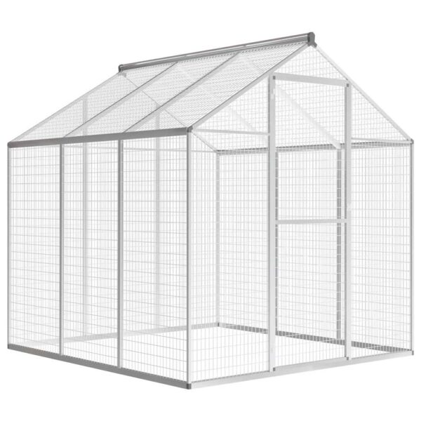 HomeDiscount-Outdoor Aviary Aluminium 183x178x194 cm