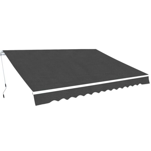 HomeDiscount-Folding Awning Manual Operated 500 cm Anthracite