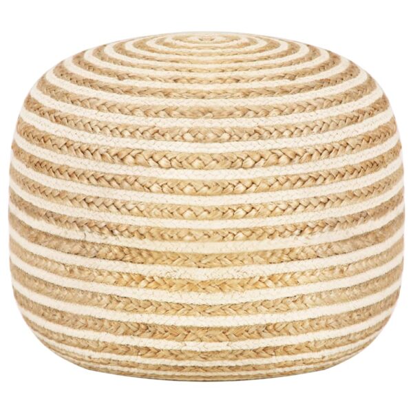 HomeDiscount-Handmade Pouffe 45x30 cm Jute