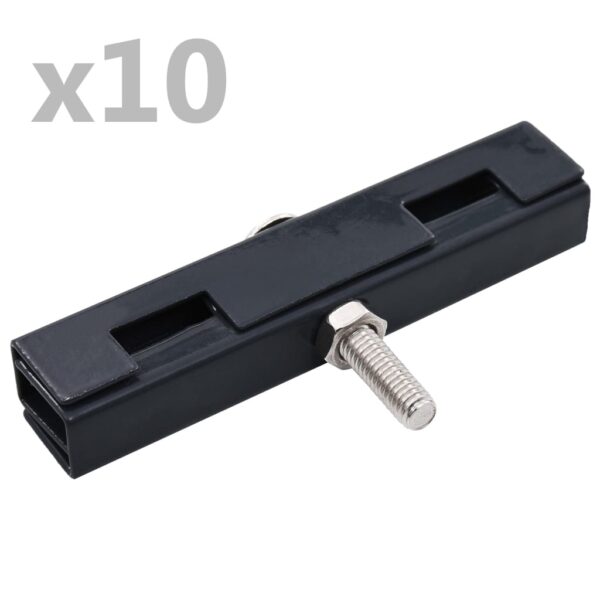 HomeDiscount-Garden U Mat Connector 10 Sets Anthracite