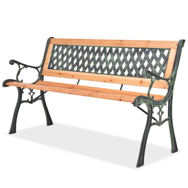 HomeDiscount-Garden Bench 122 cm Wood