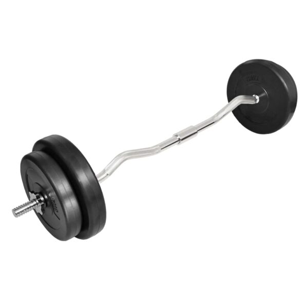 HomeDiscount-Curl Bar with Weights 30 kg