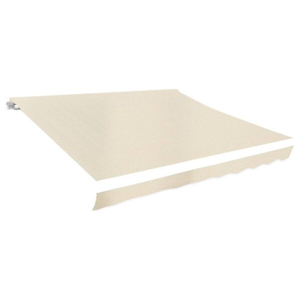 HomeDiscount-Awning Top Sunshade Canvas Cream 4 x 3 m (Frame Not Included)