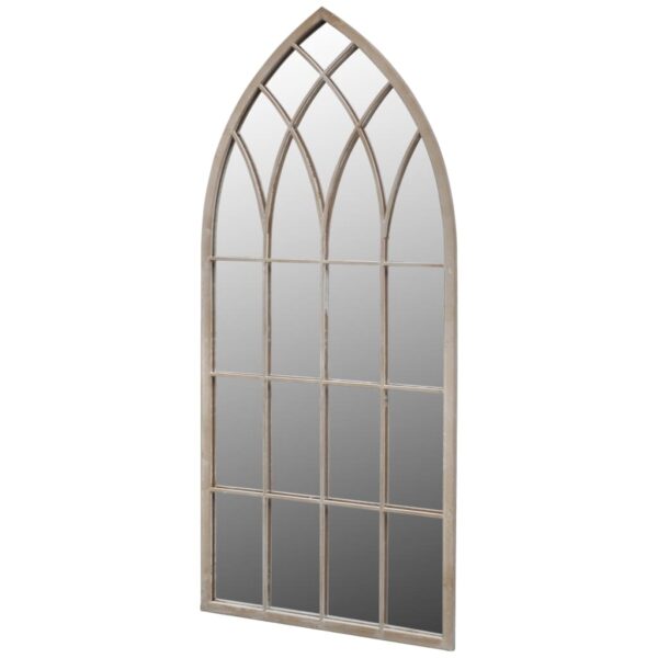 HomeDiscount-Gothic Arch Garden Mirror 50 x 115 cm for Both Indoor and Outdoor Use