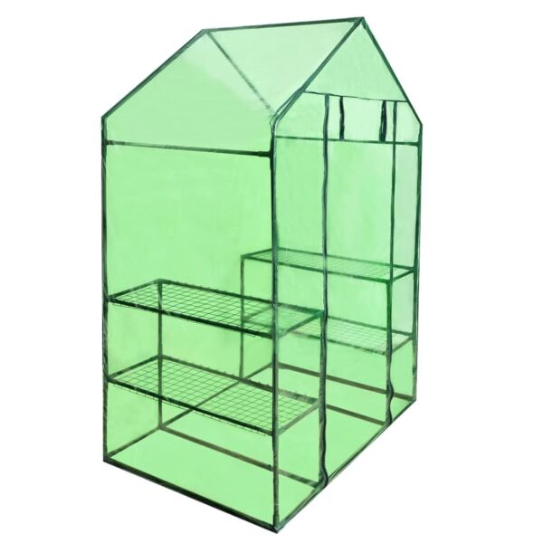 HomeDiscount-Walk-in Greenhouse with 4 Shelves