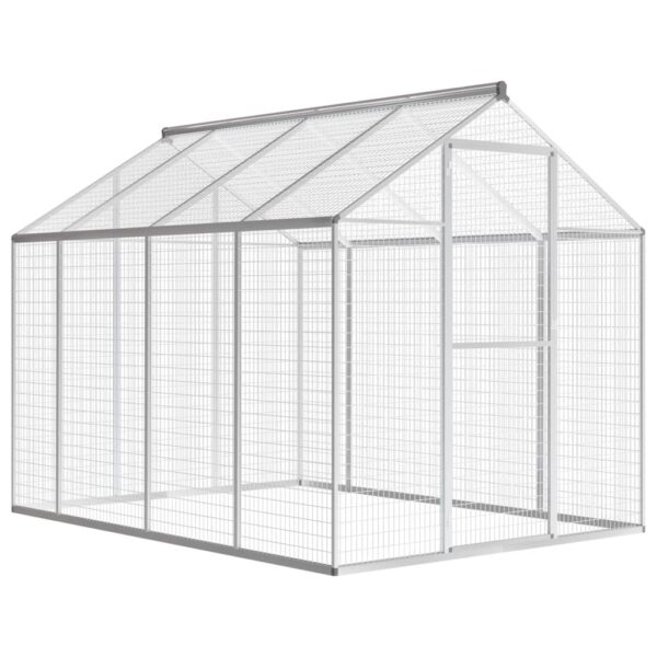 HomeDiscount-Outdoor Aviary Aluminium 178x242x192 cm