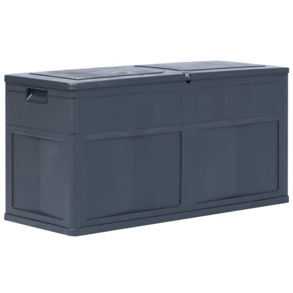 HomeDiscount-Garden Storage Box 320 L Black