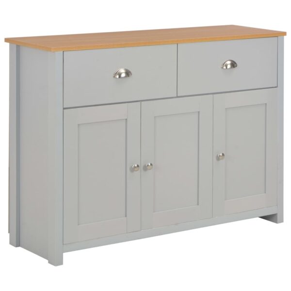 HomeDiscount-Sideboard Grey 112x35x81 cm