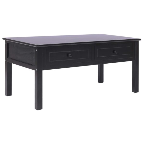 HomeDiscount-Coffee Table Black 100x50x45 cm Wood