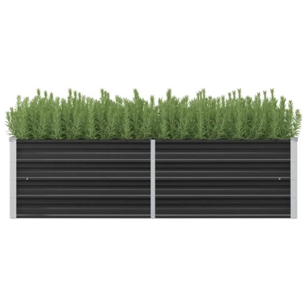 HomeDiscount-Garden Raised Bed Anthracite 160x40x45 cm Galvanised Steel