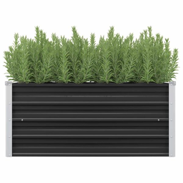 HomeDiscount-Garden Raised Bed Anthracite 100x40x45 cm Galvanised Steel