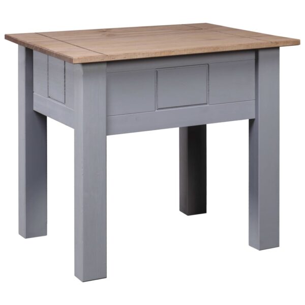 HomeDiscount-Nightstand Grey 50.5x50.5x52.5 cm Pine Panama Range