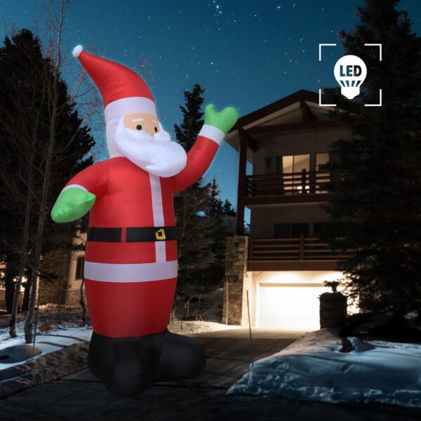 HomeDiscount-Christmas Inflatable Santa Claus LED IP20 600 cm XXL